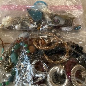 COPY - Huge resale lot of costume jewelry or crafting 5 pounds